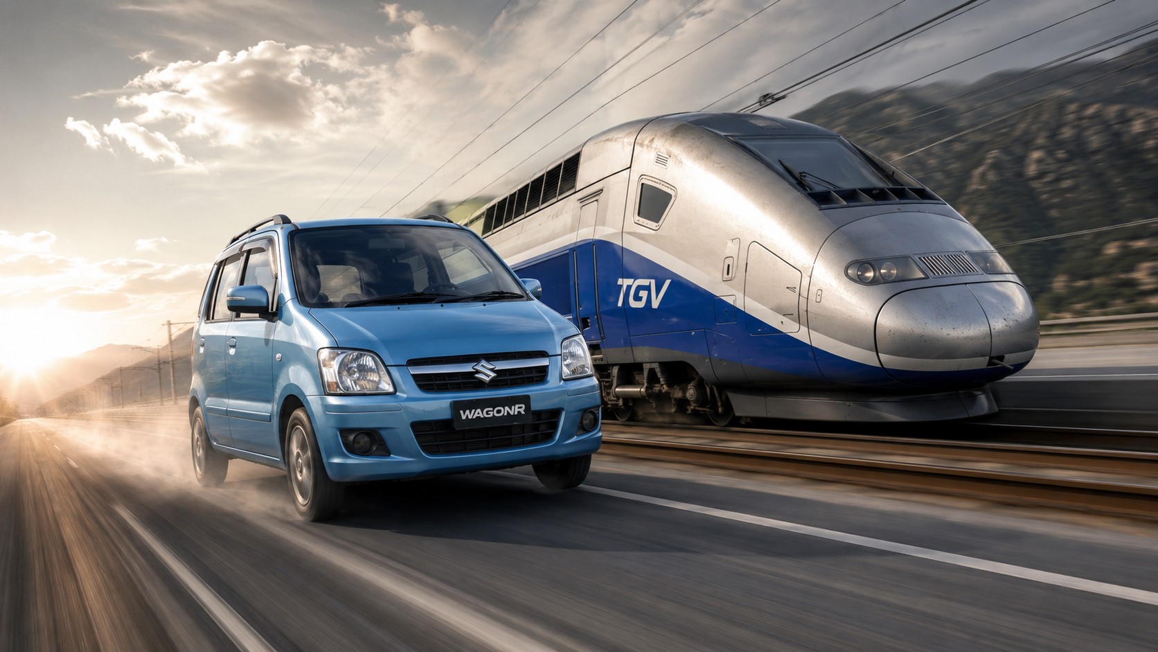 Suzuki Wagon R soprannominata Buattella nel viaggio verso Lione