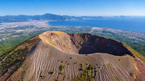Il cratere del Vesuvio